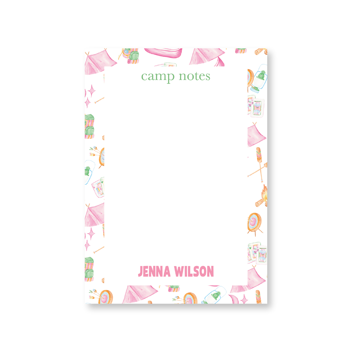 Camp Notes Pink No. 1 Notepad