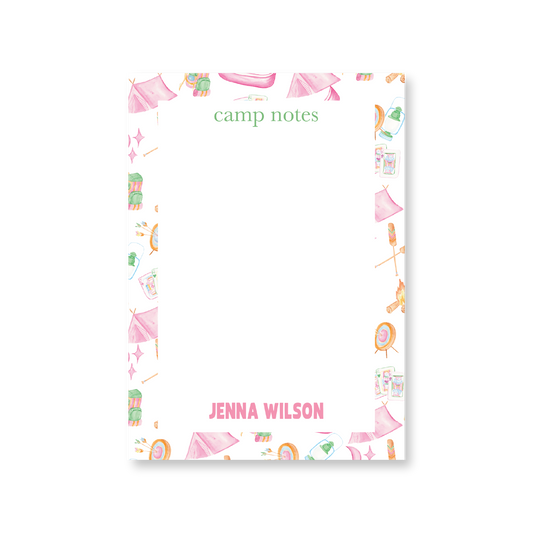 Camp Notes Pink No. 1 Notepad