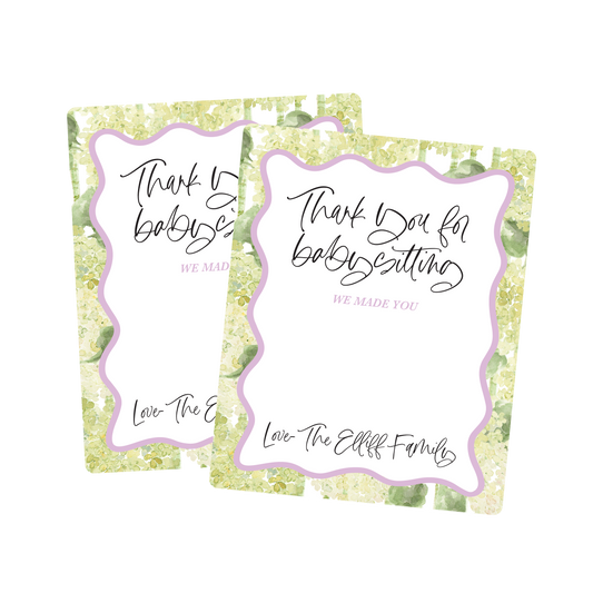 Thank you for Babysitting Food Labels