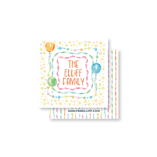 Birthday Balloons Gift Tag