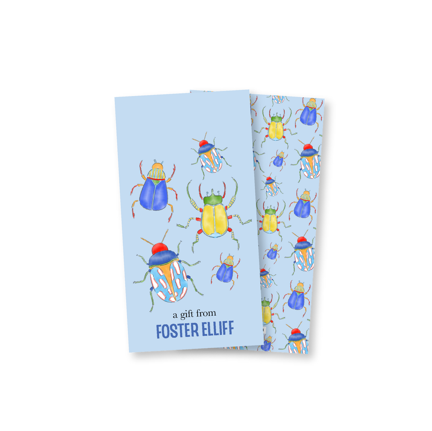 Bugs Rectangle Gift Tag
