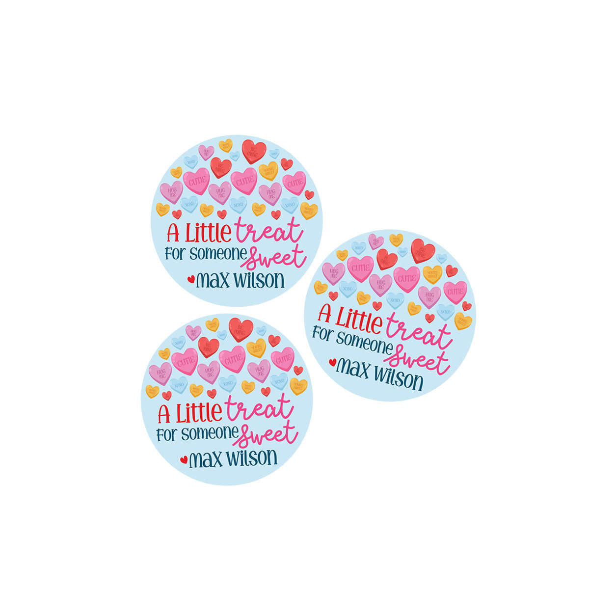 Conversation Hearts Valentines Day Stickers