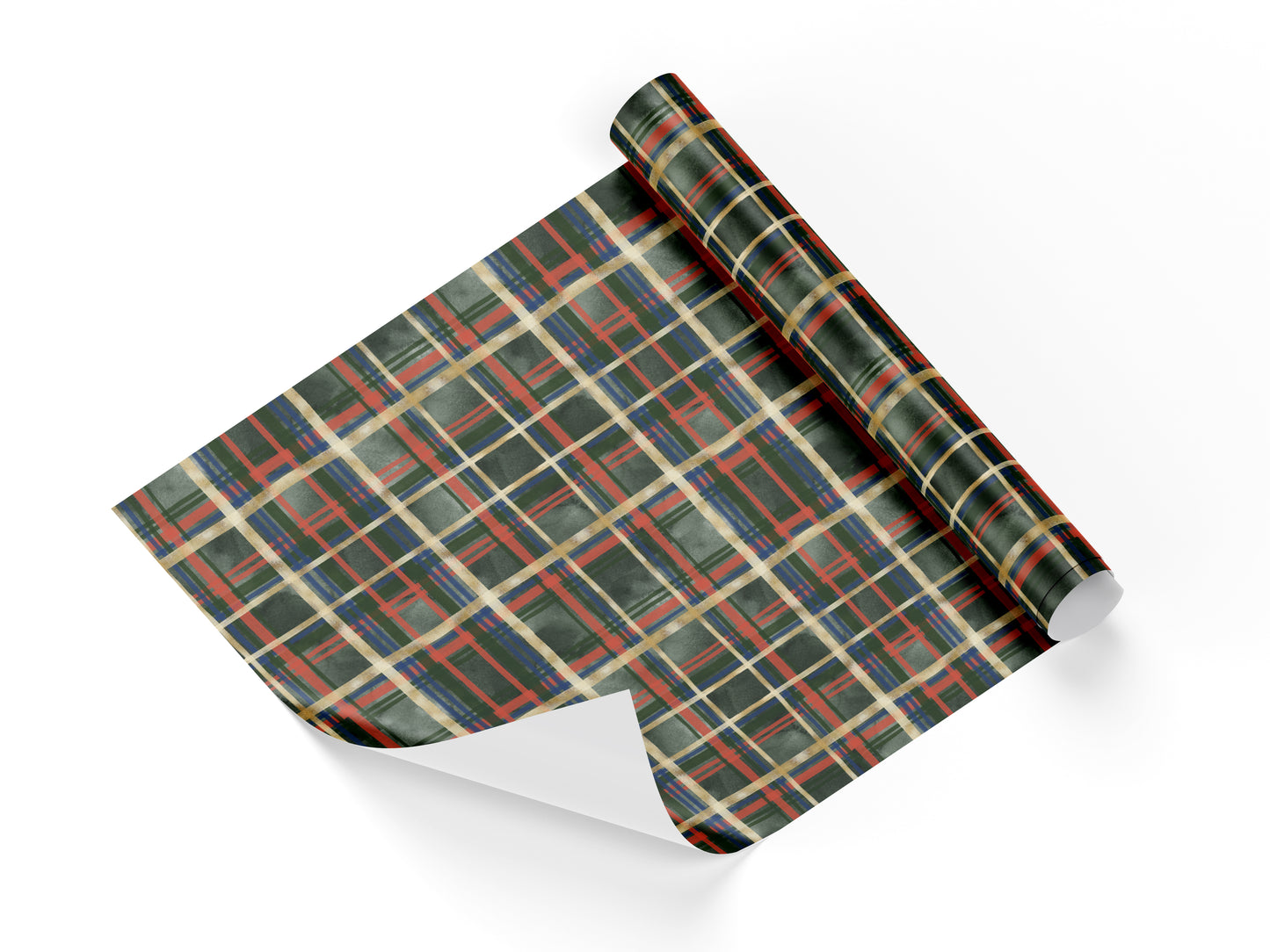 Plaid Wrapping Paper Sheets
