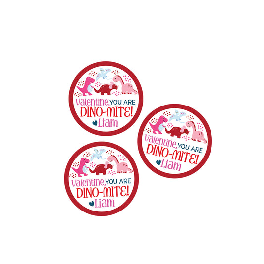You are Dino-Mite Valentines Day Stickers