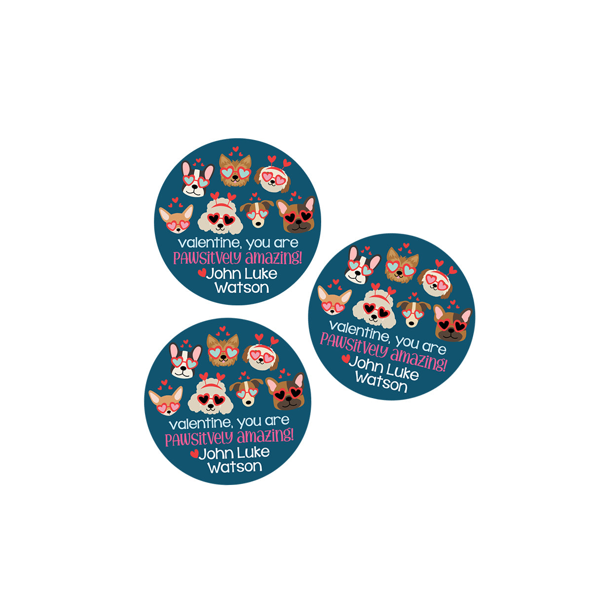 You are PAWsitively Amazing Valentines Day Stickers