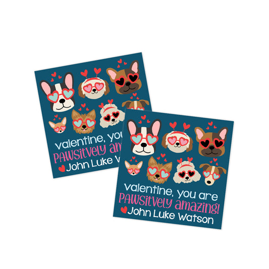 You are PAWsitively Amazing! Valentines Tag