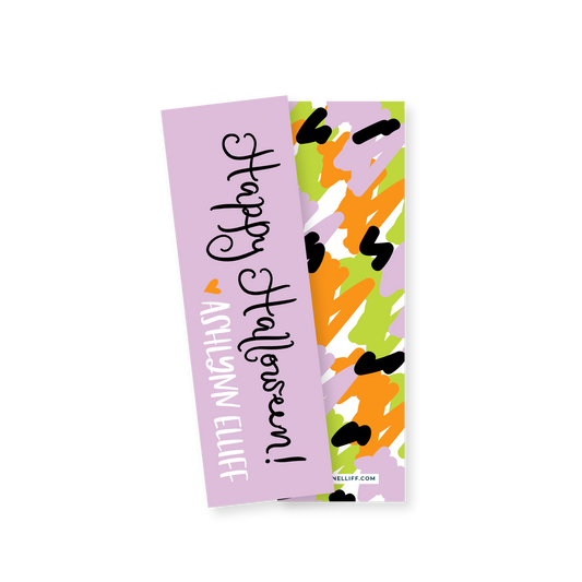 Halloween Abstract Extra Skinny Gift Tags