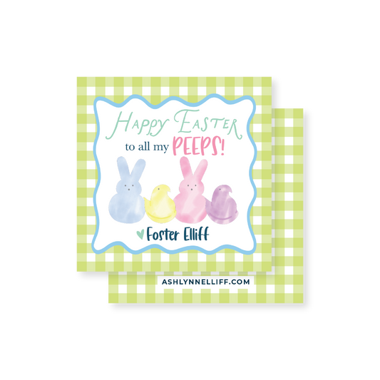 Easter Peeps Gift Tag