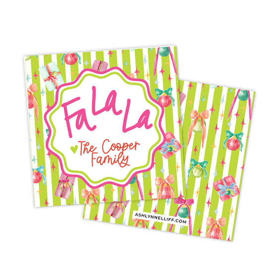 "Fa La La" Holiday Gift Tag