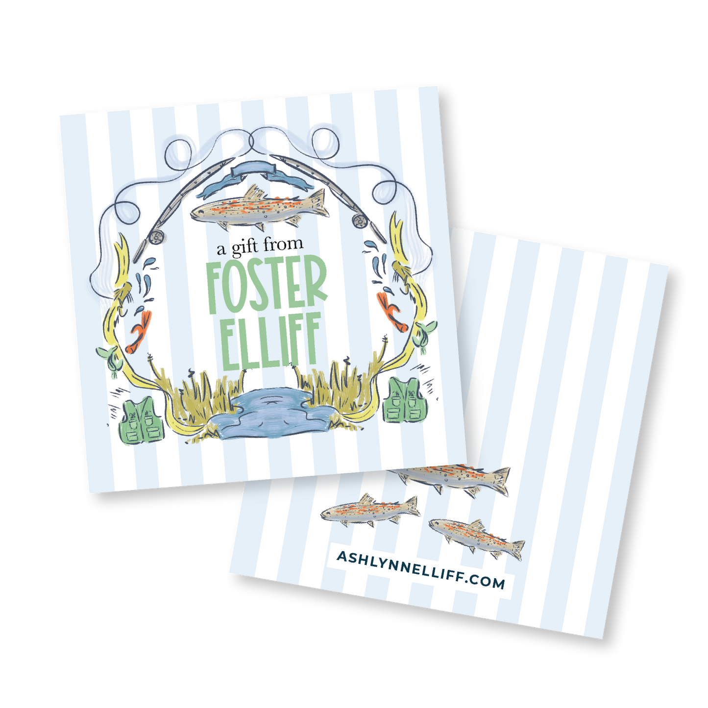Fish No. 1 Gift Tag