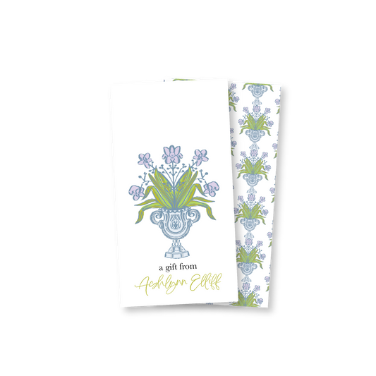 Floral Rectangle Gift Tag