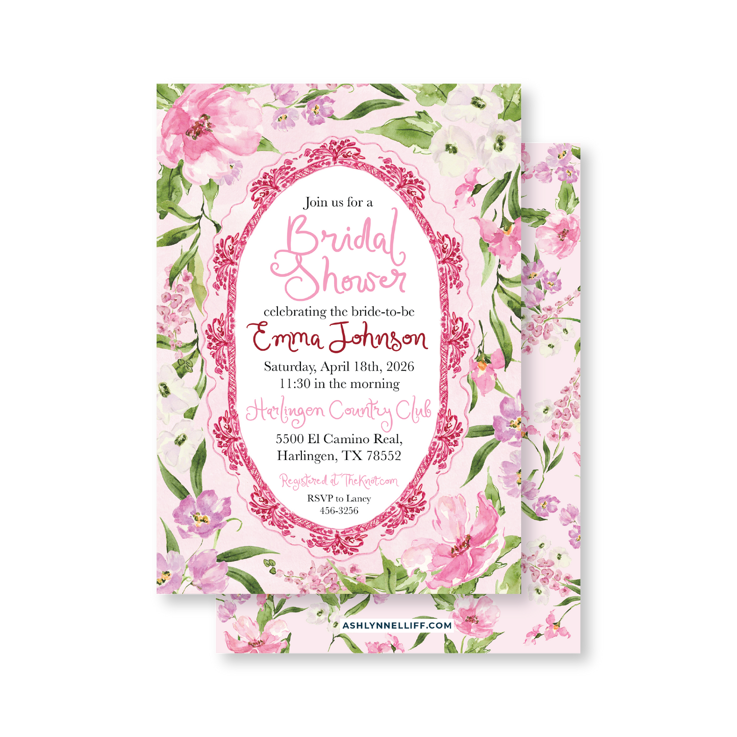 Floral Bridal Shower Party Invitation