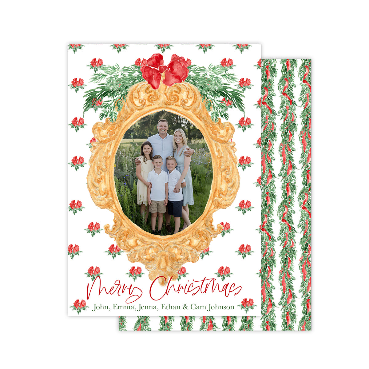 Ornate Frame Christmas Cards