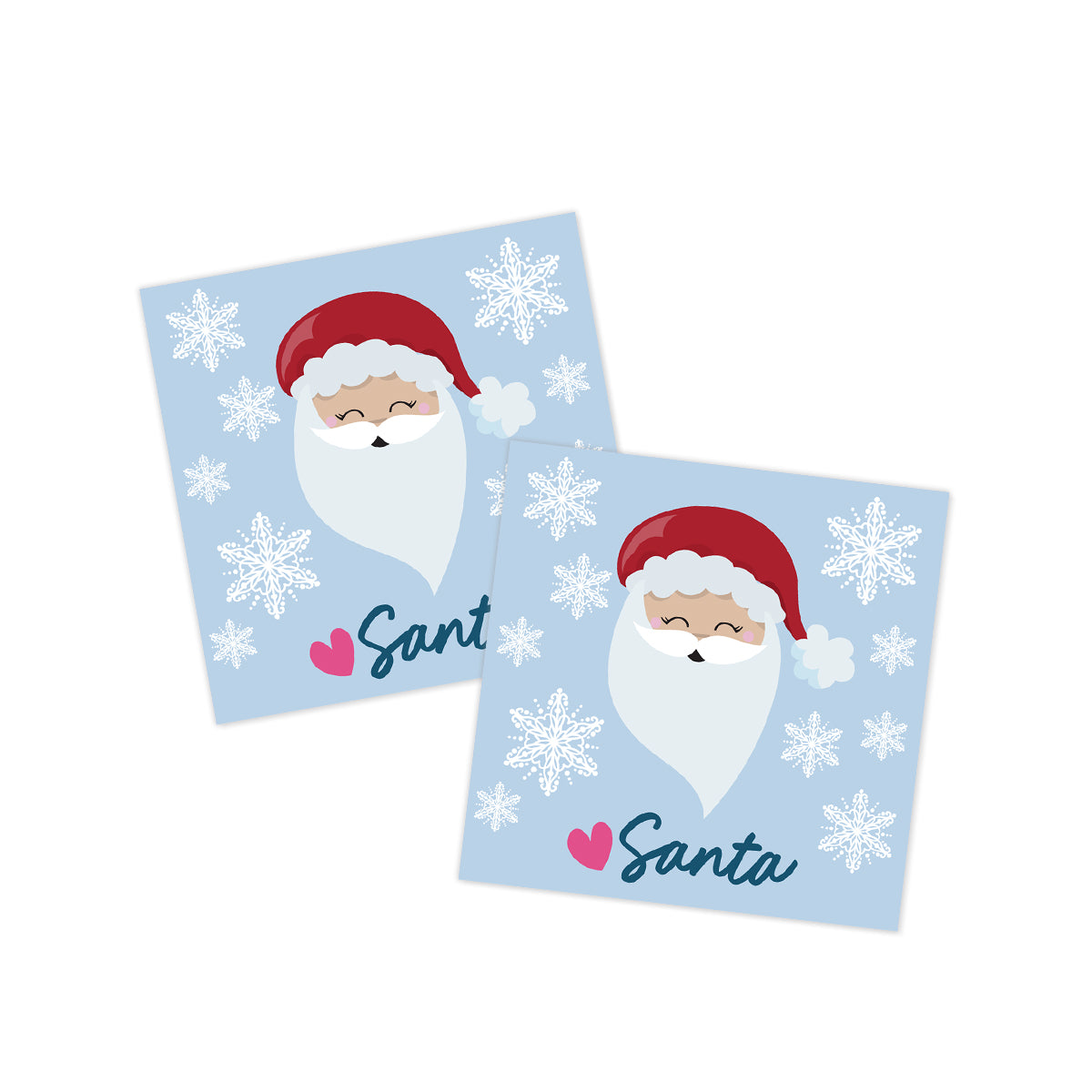 From Santa Blue Holiday Gift Tag