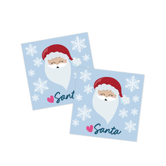 From Santa Blue Holiday Gift Tag