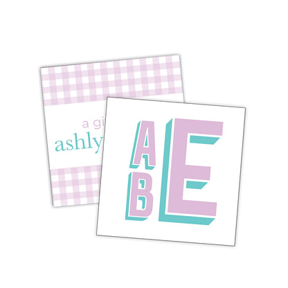 Monogram Block No. 2 Gift Tag