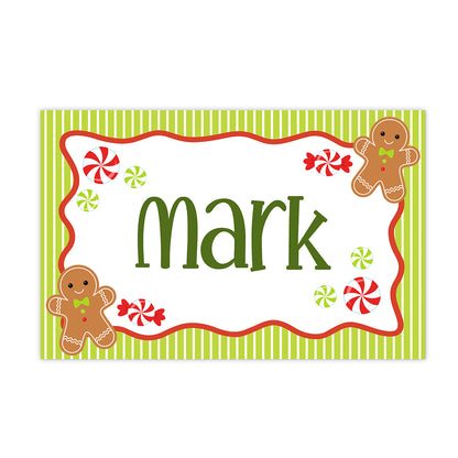 Gingerbread Kids Activity Holiday Laminated Placemat