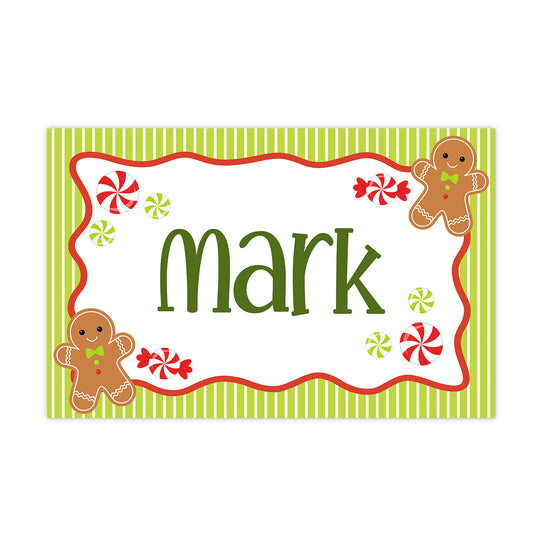 Gingerbread Kids Activity Holiday Laminated Placemat