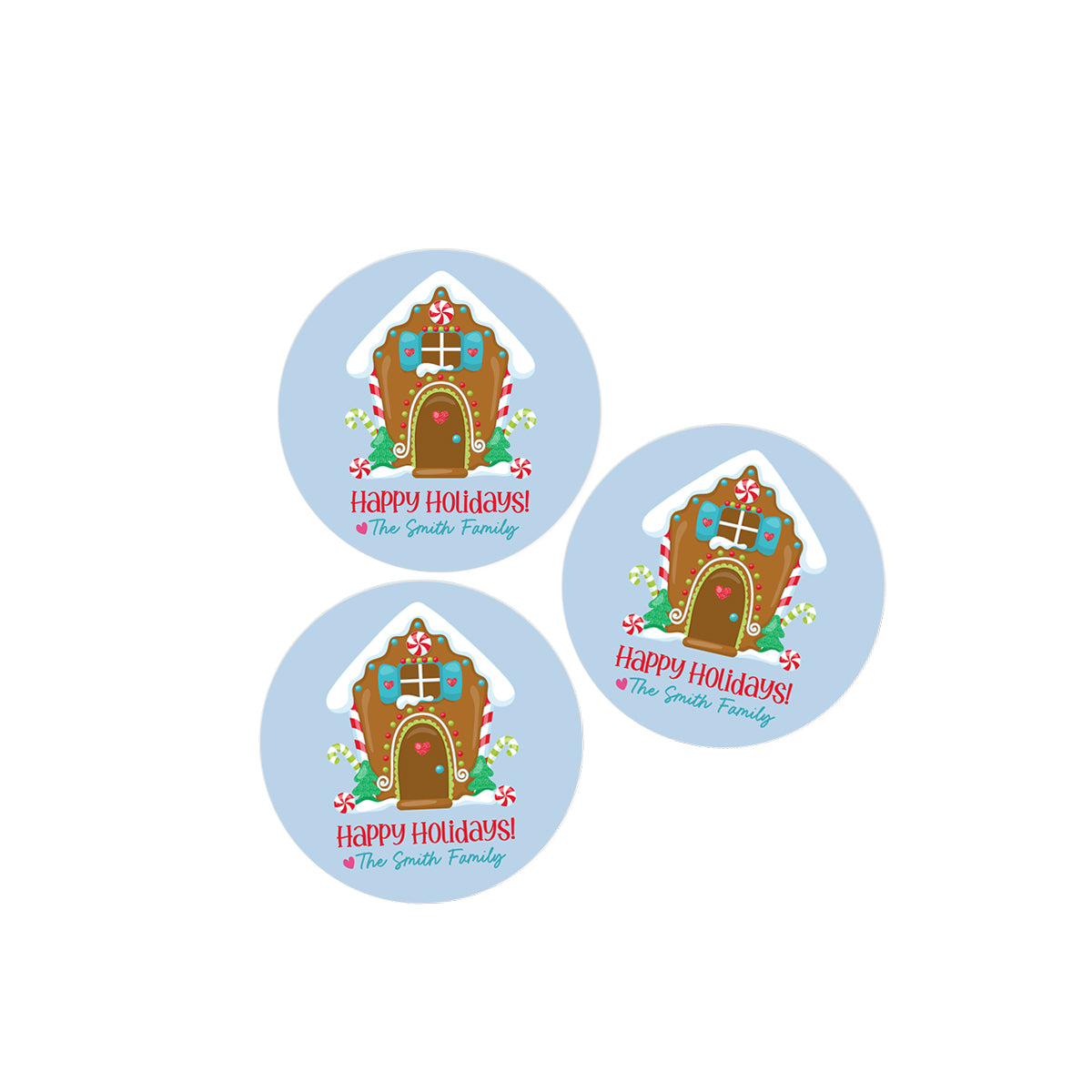 Gingerbread House Holiday Stickers