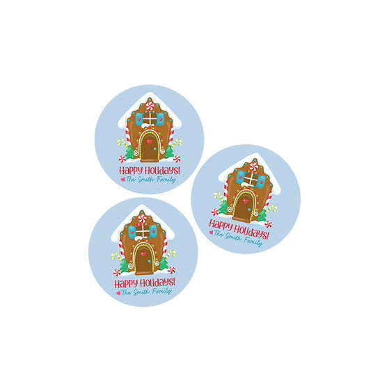 Gingerbread House Holiday Stickers