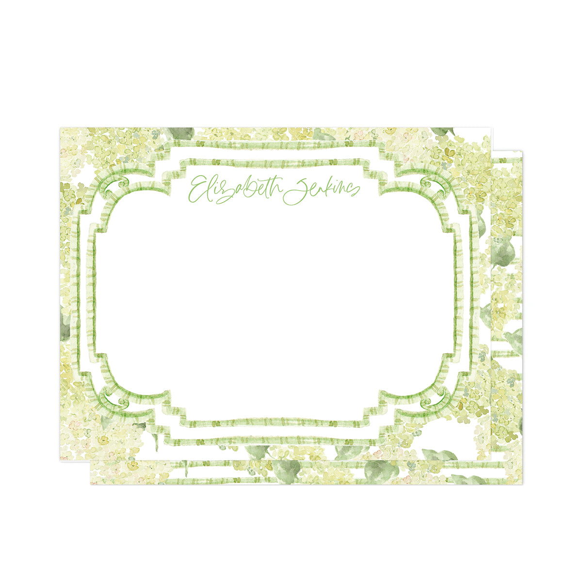 Green Floral No. 2 Stationery