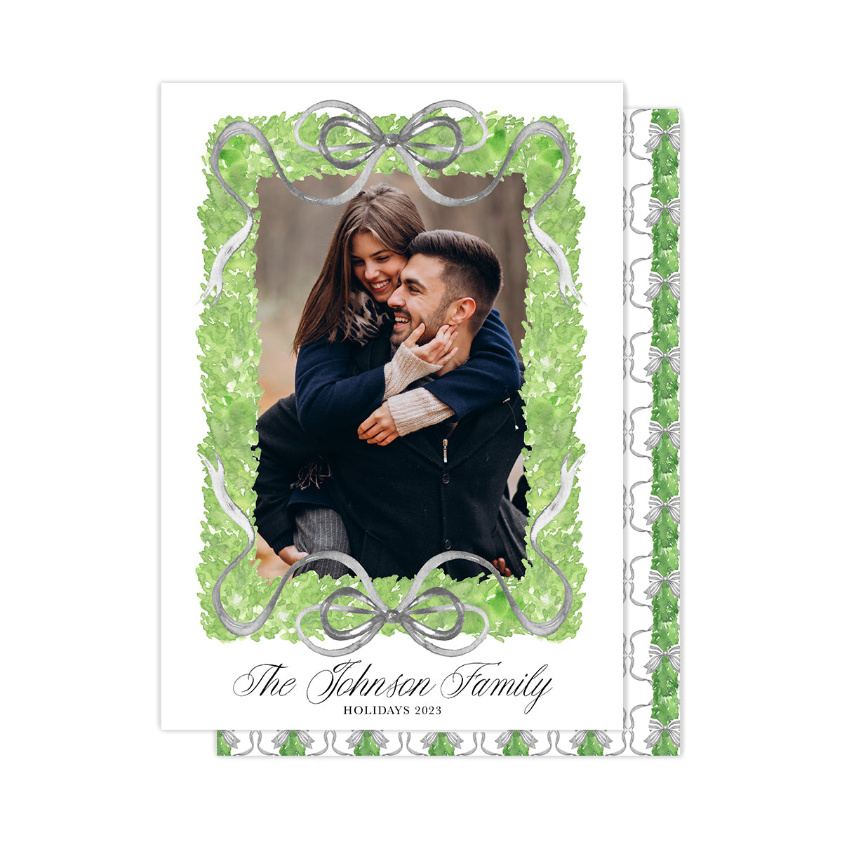 Grey & Greenery Christmas Cards