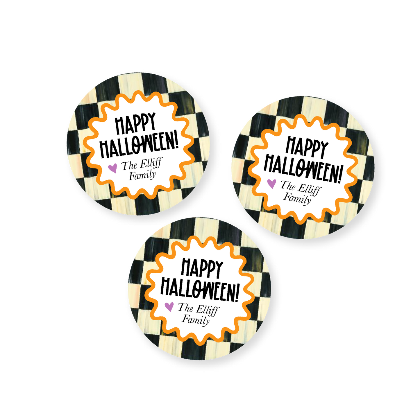 Halloween Check Stickers