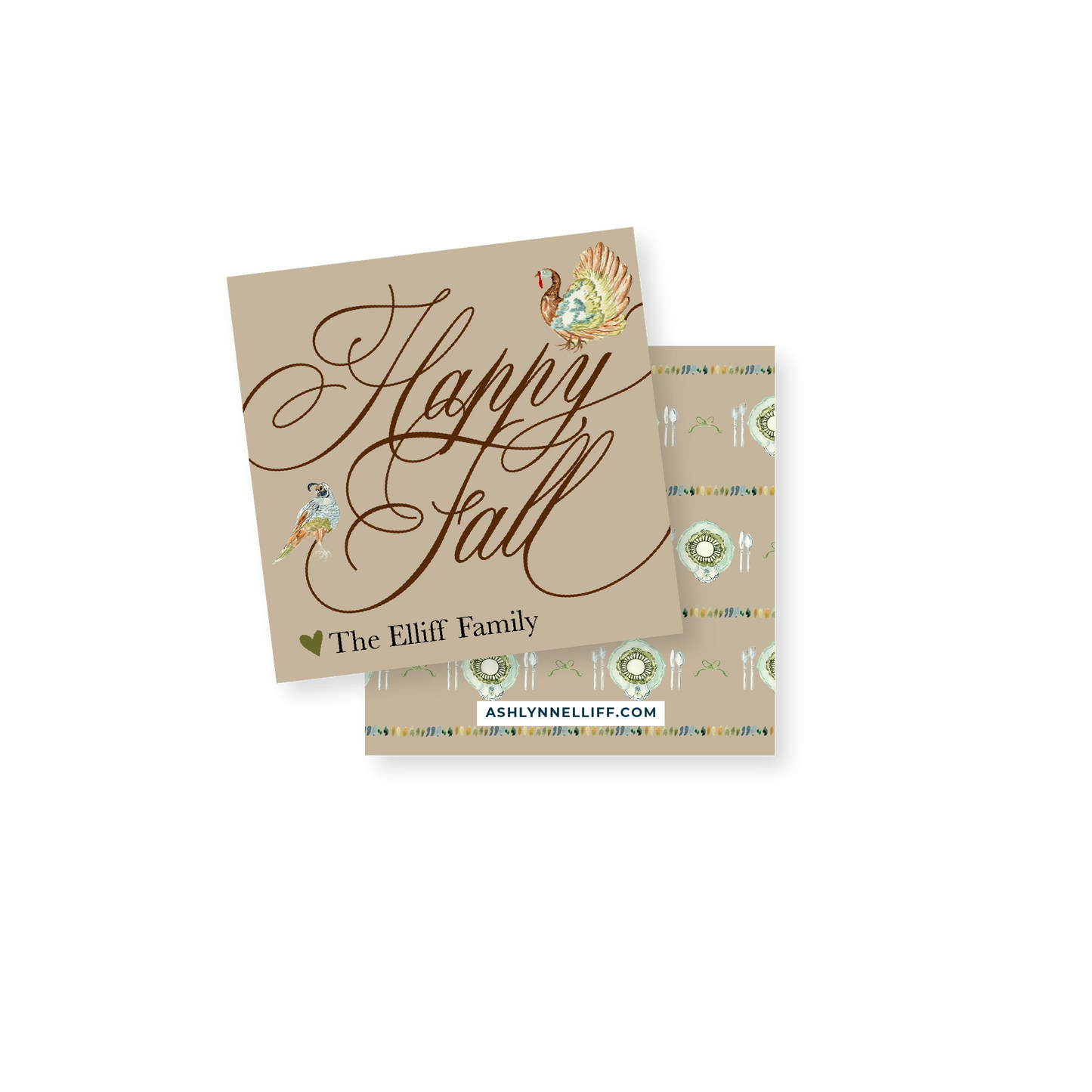 Happy Fall Gift Tag