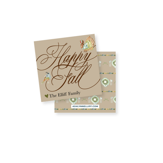 Happy Fall Gift Tag