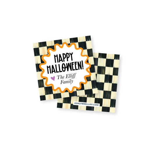 Halloween Check Gift Tag