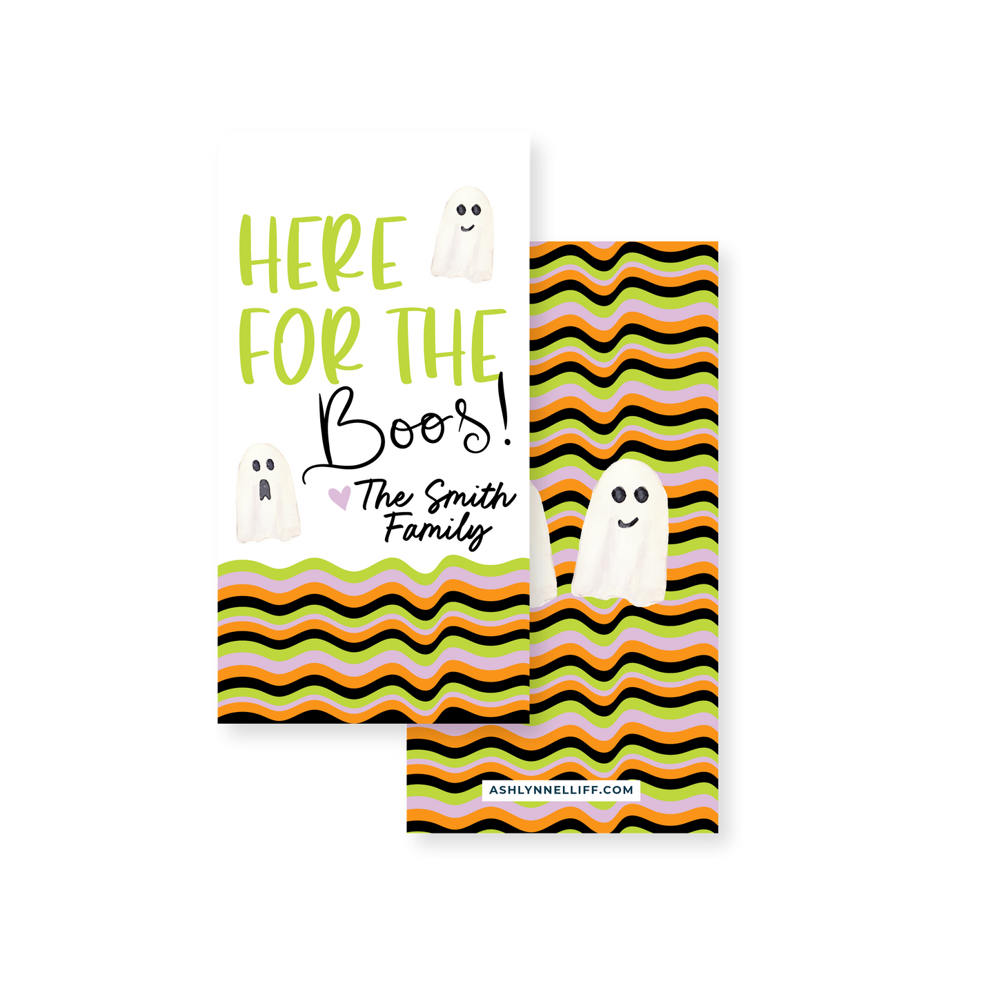 Here for the Boos Rectangle Gift Tag
