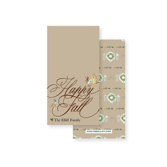 Happy Fall Rectangle Gift Tag