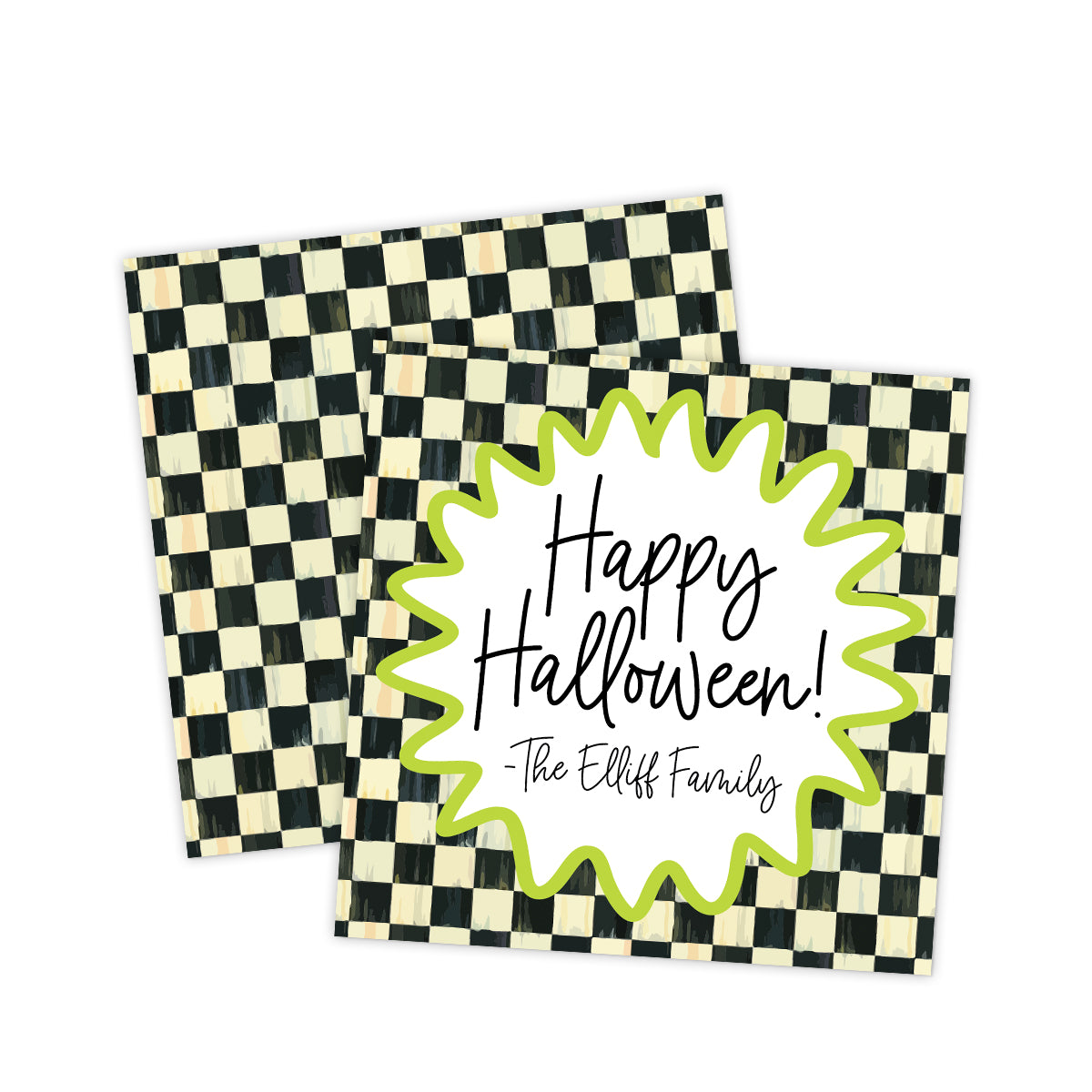 Halloween Check Gift Tag