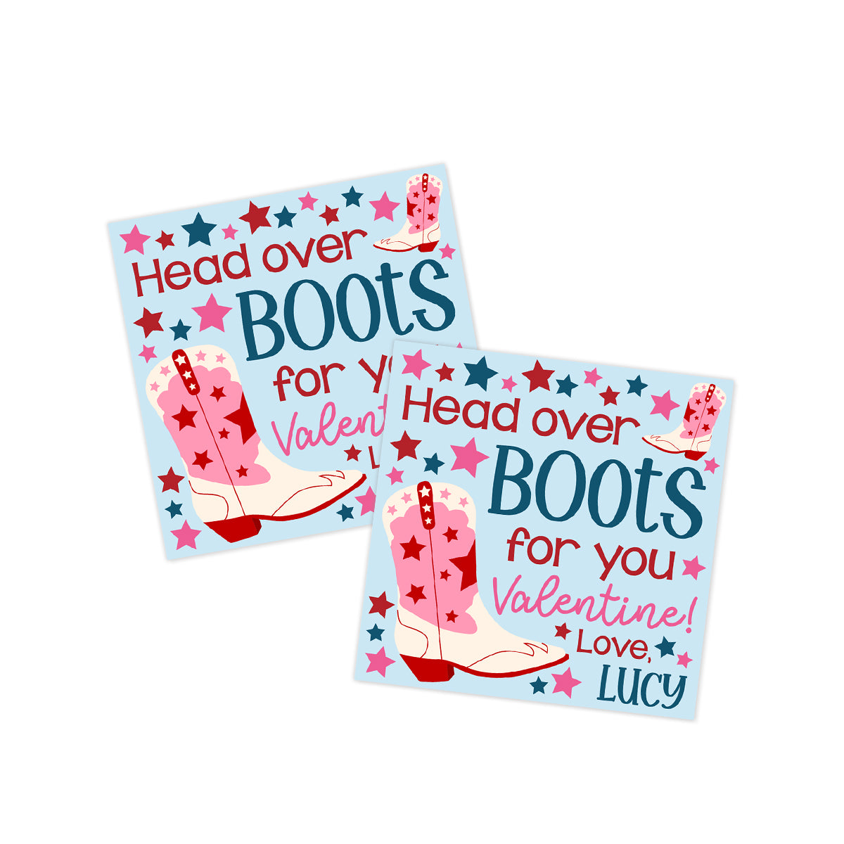 Head over Boots for you Valentines Tag