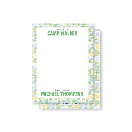 Camp Blue No. 2 Stationery