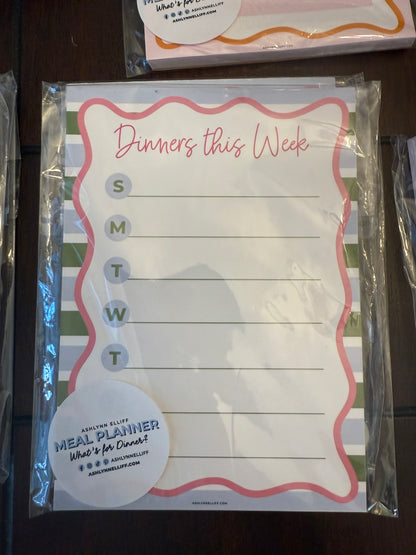 Porch Party - Menu Planner Notepads