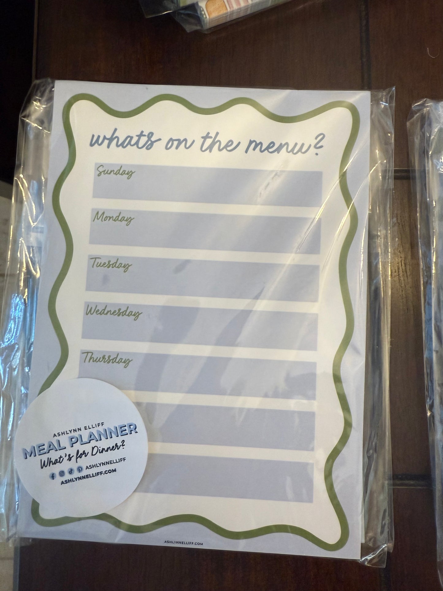 Porch Party - Menu Planner Notepads