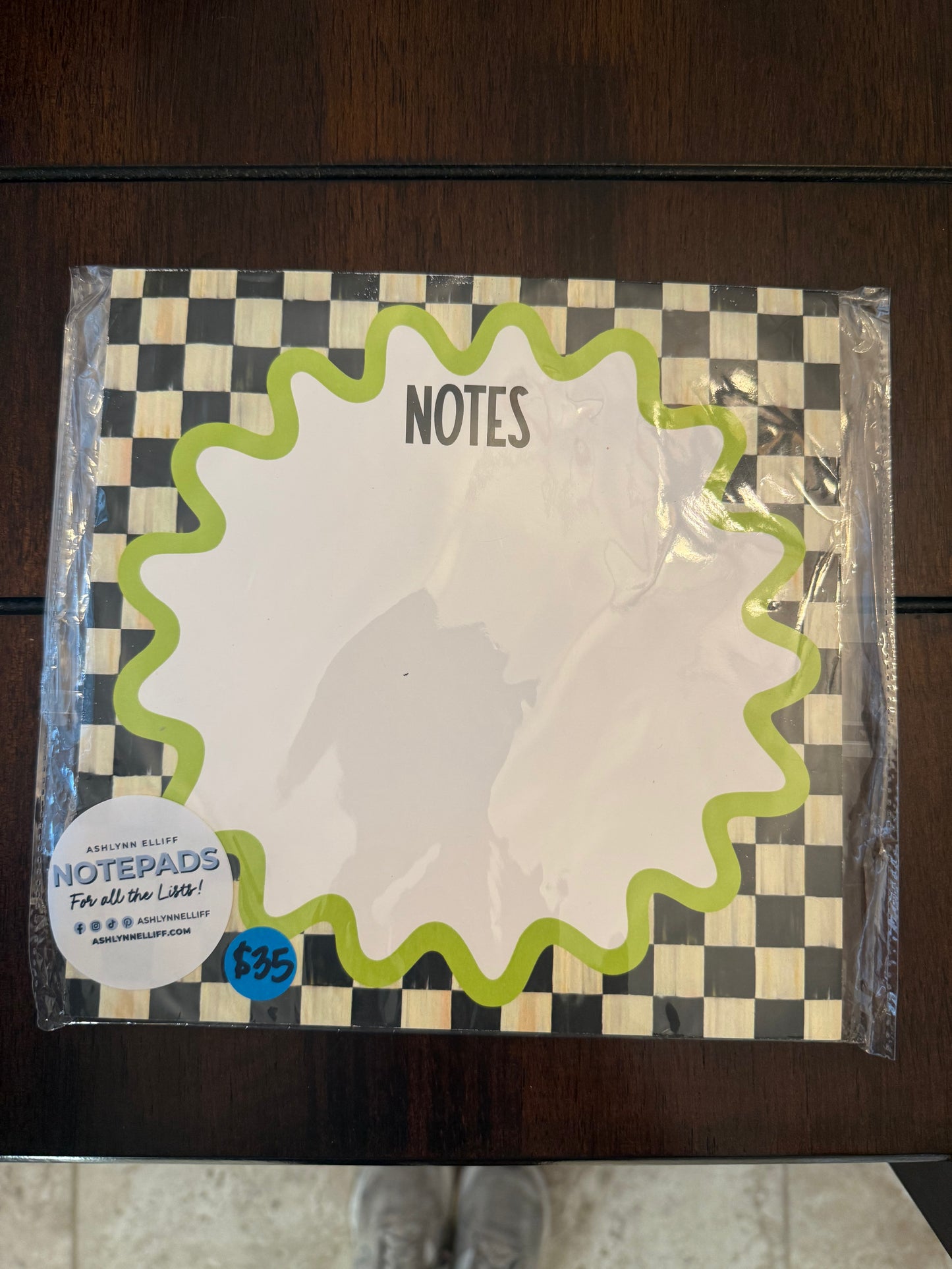 Porch Party - Large Check Notepad