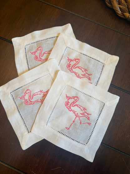 Flamingo Happy Hour Cocktail Napkins