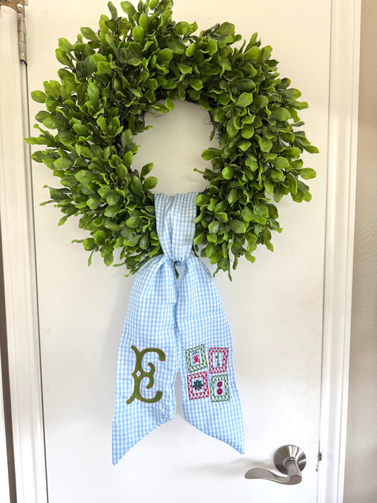 Mahjong Tile Wreath Sash