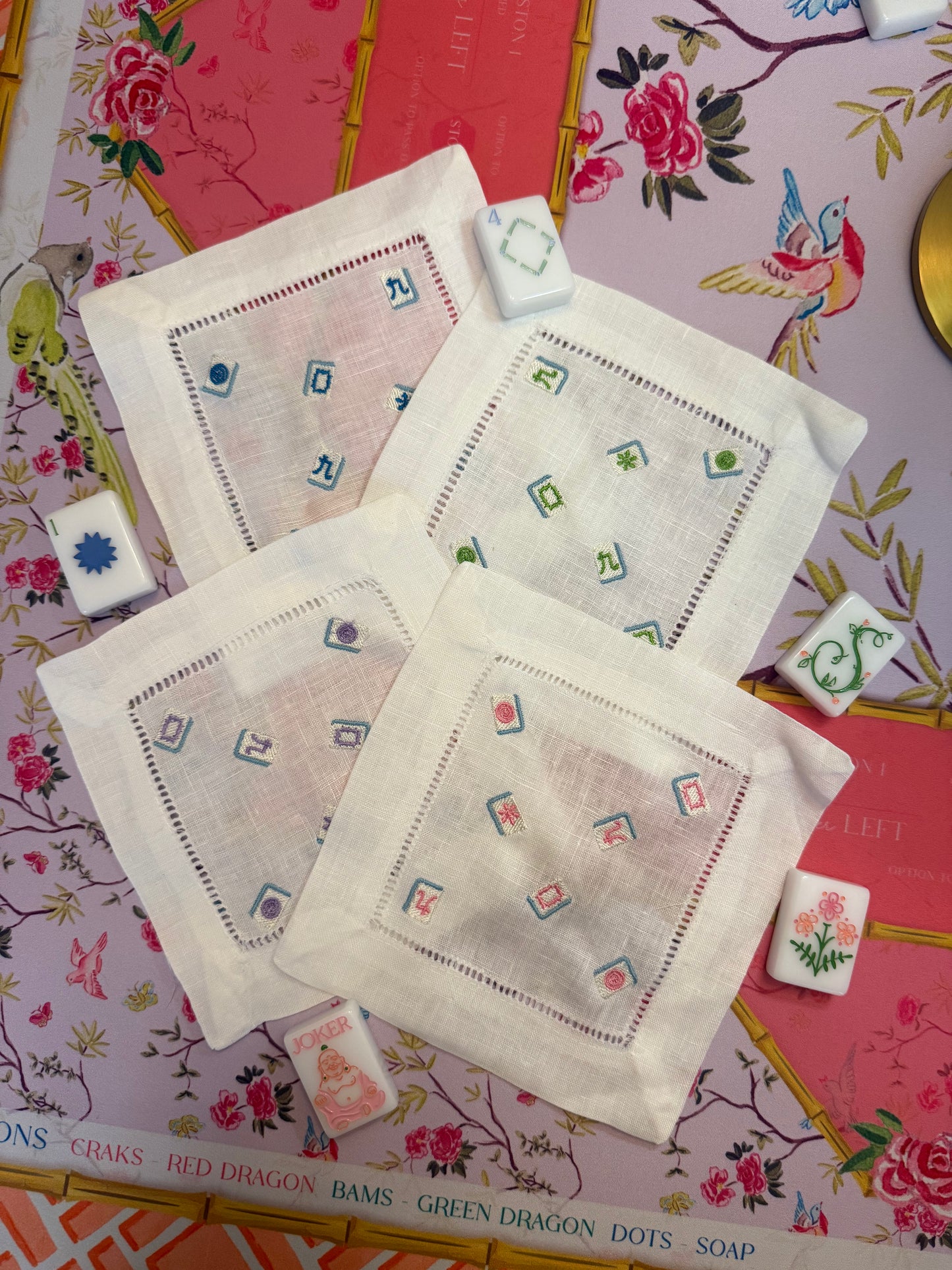 Mahjong Tile Cocktail Napkins