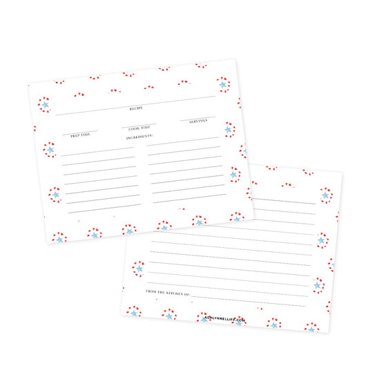 Starburst Recipe Cards