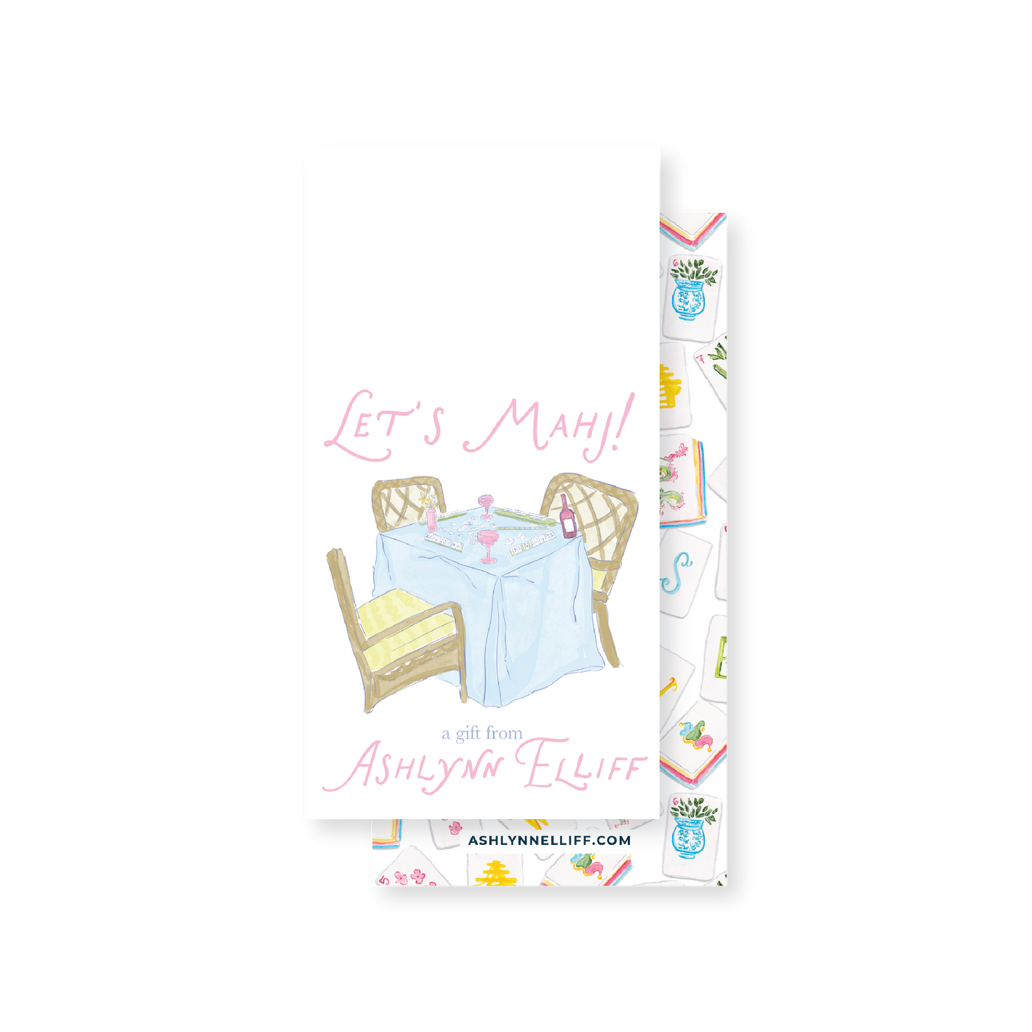 Let's Mahj! Mahjong Rectangle Gift Tag