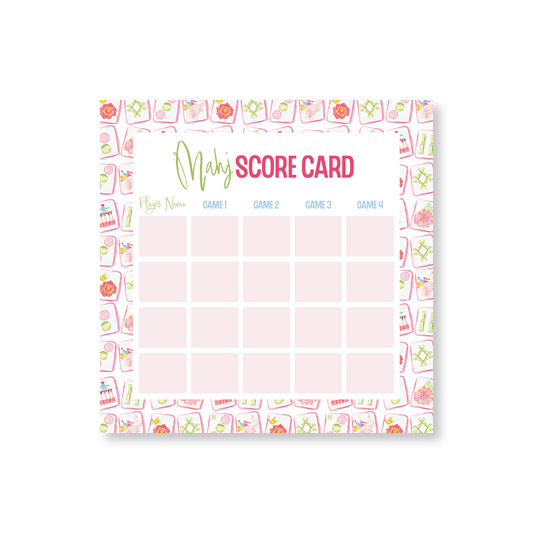 Mahjong No. 1 Game Card Notepads
