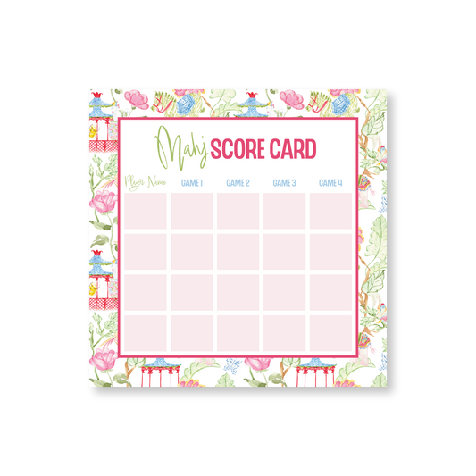 Mahjong No. 2 Game Card Notepads