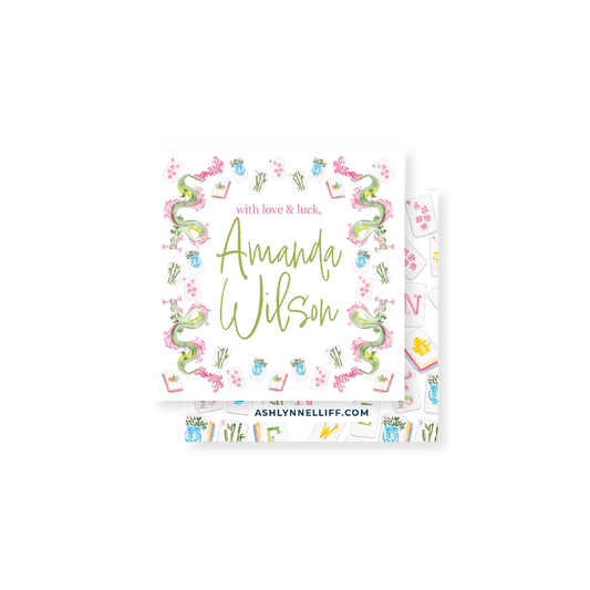 Mahjong Tiles Gift Tag