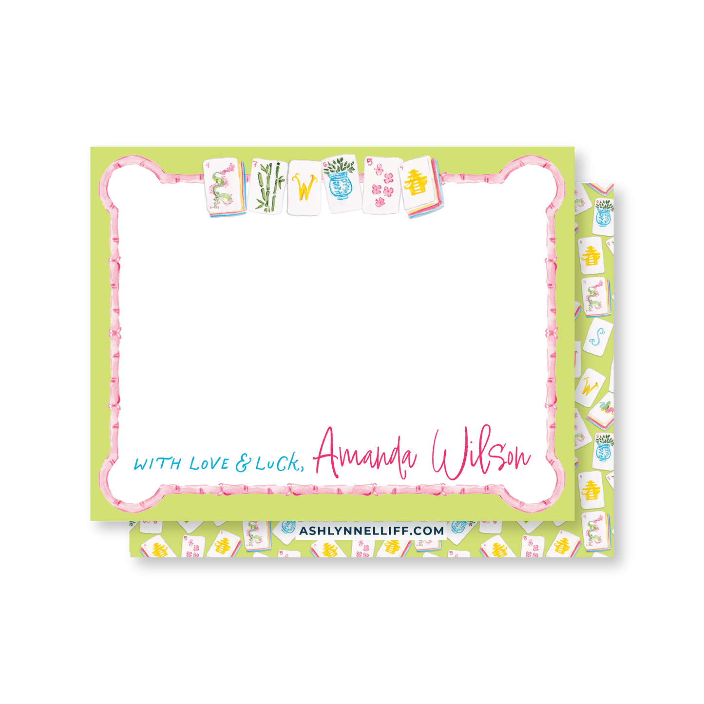 Mahjong Green Tiles Stationery