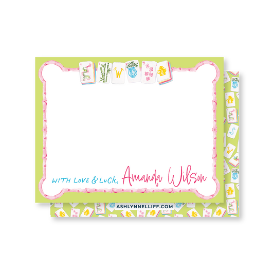 Mahjong Green Tiles Stationery