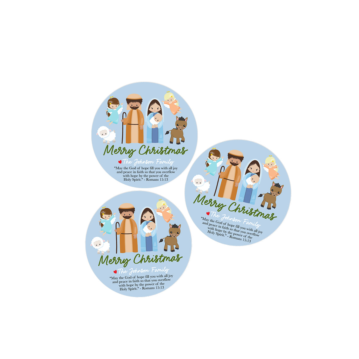 Nativity Holiday Stickers