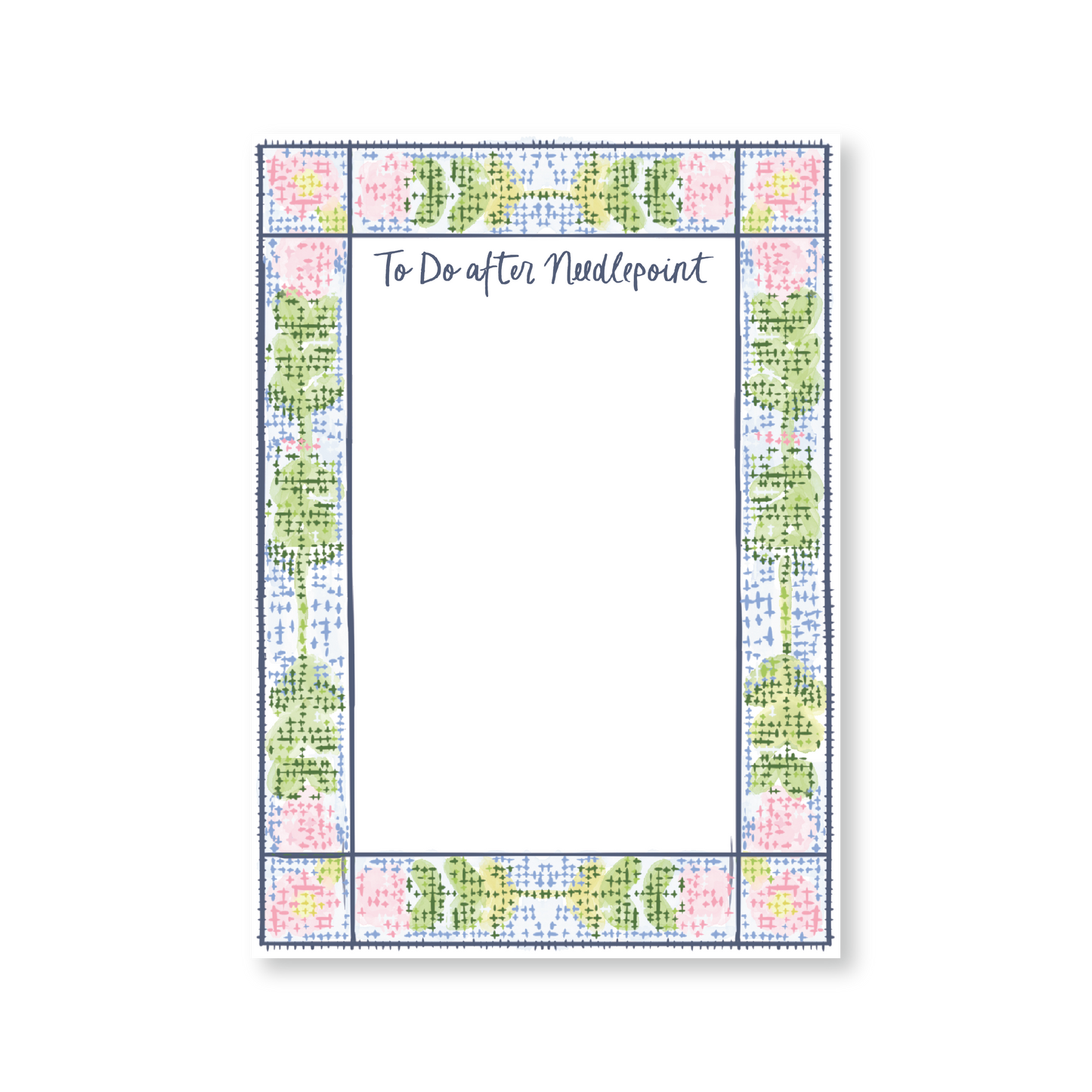 To Do After Needlepoint Notepad